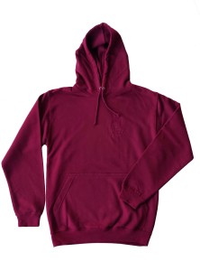 Bluza lifestyle z haftem burgundowa